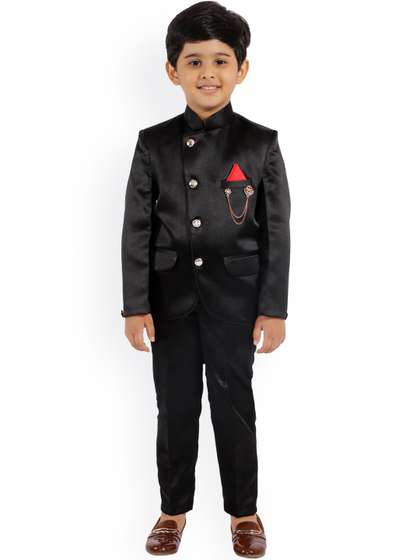 BAESD Boys
                    Single-Breasted Mandarin Collar Suit