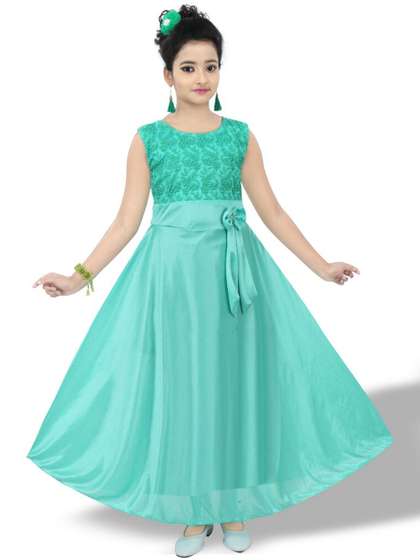 BAESD Girls Satin Fit
                    & Flare Dress