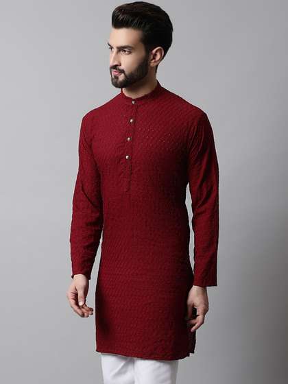 Jompers Embroidered Cotton Kurta