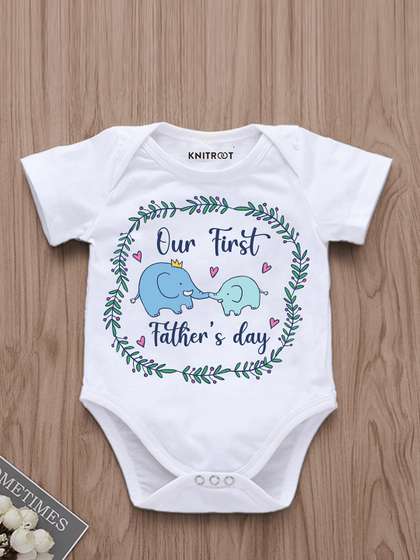 KNITROOT Infants Printed
                    Cotton Bodysuit