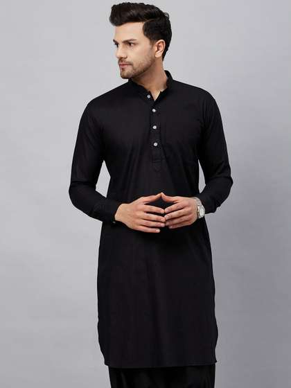 VASTRAMAY Cotton Linen Kurta