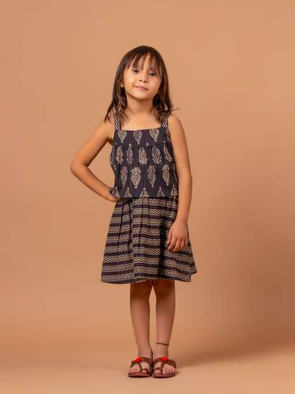 Sangria Ethnic Motifs
                    Printed Pure Cotton A-Line Dress