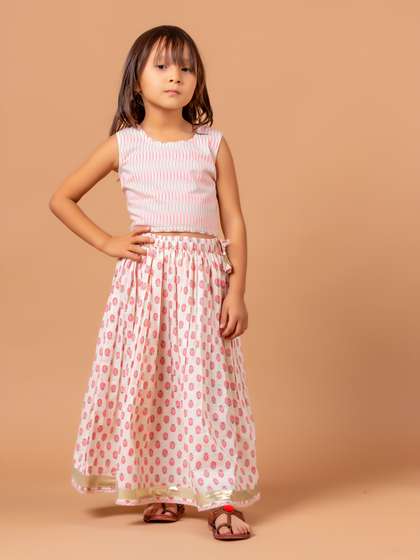 Sangria Printed Pure
                      Cotton Lehenga Choli