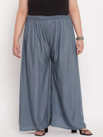 CLORA CREATION PLUS
                        Women Plus Size Wide Leg Palazzo