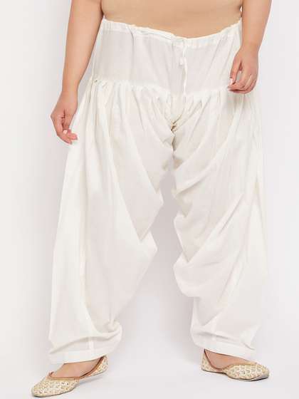 CLORA CREATION
                          PLUS Size Cotton Patiala Salwar