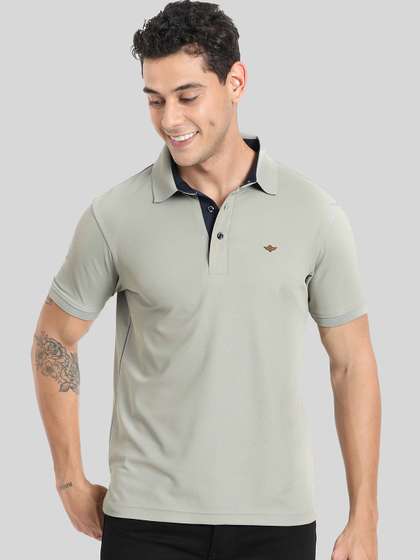 STELLERS Solid Polo Collar T-shirt