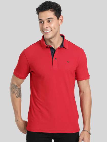 STELLERS Solid Polo Collar T-shirt