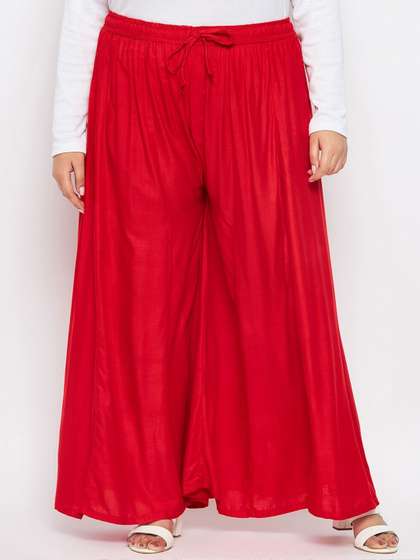 CLORA CREATION PLUS
                        Women Flared Palazzos