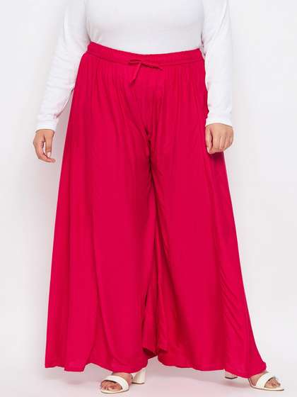 CLORA CREATION PLUS
                        Women Flared Palazzos