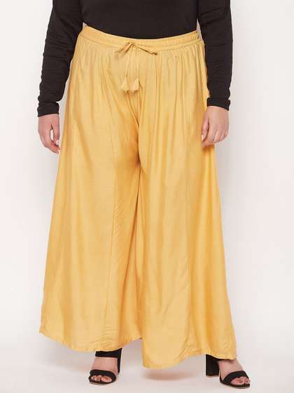 CLORA CREATION PLUS
                        Women Flared Palazzos