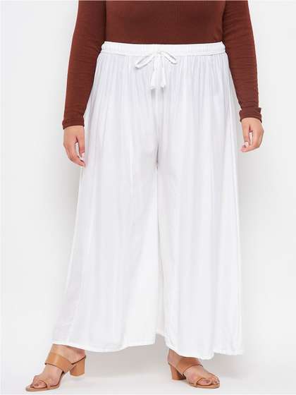 CLORA CREATION PLUS
                        Women Flared Palazzos