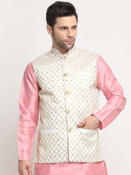 KRAFT INDIA Ethnic
                        Embroidered Zari Nehru Jacket