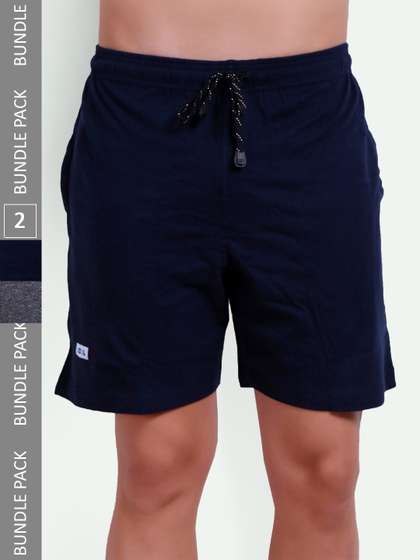 T.T. Men Pack Of 2
                        Cotton Lounge Shorts