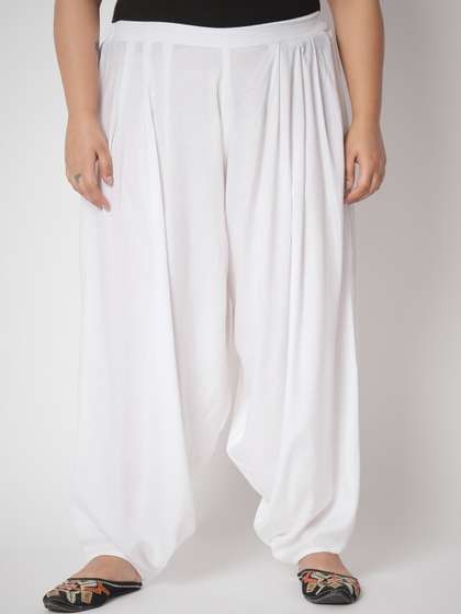9rasa Plus Size
                        Mid-Rise Solid Cowl Salwar