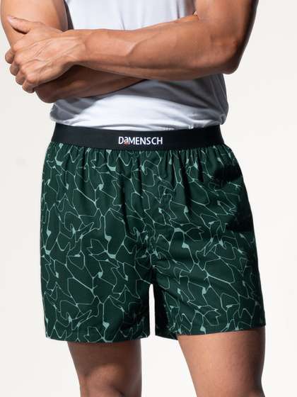 DaMENSCH Men BREEEZE
                        Ultralight Pure Cotton Inner Boxers
                        IB1002-CRKGRN
