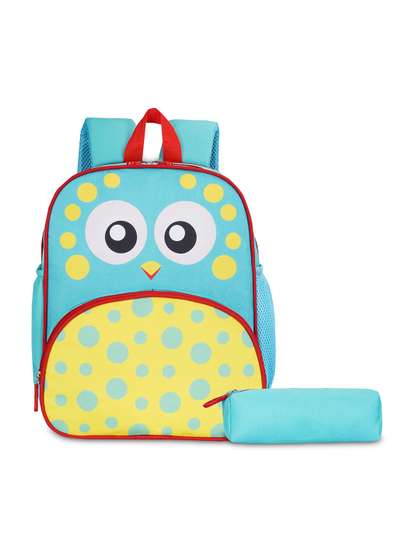 THE CLOWNFISH Mini
                    Explorer Girls Green & Yellow Backpack