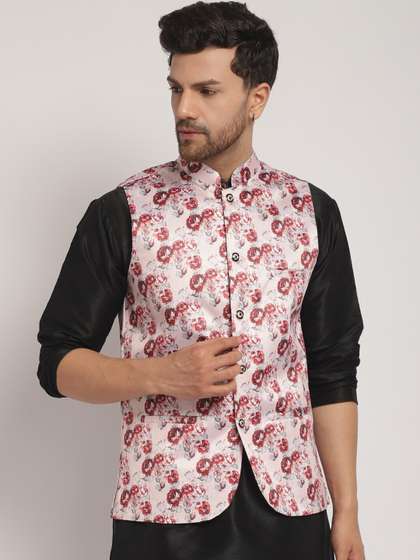 Kaifoo Printed Nehru Jacket