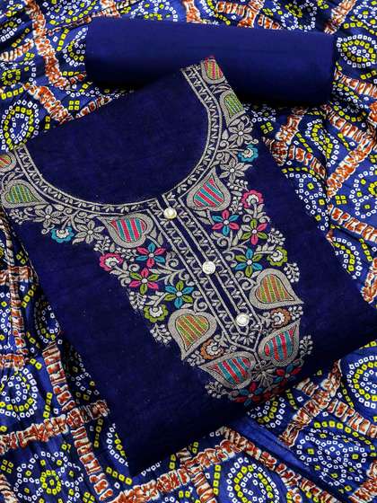 KALINI Woven Design
                        Unstitched Dress Material