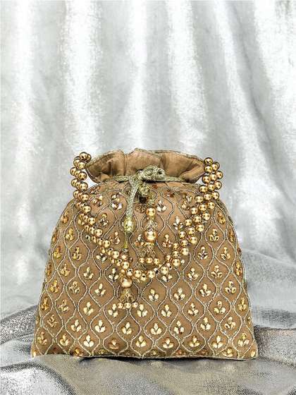 Peora Embroidered
                        Potli Clutch