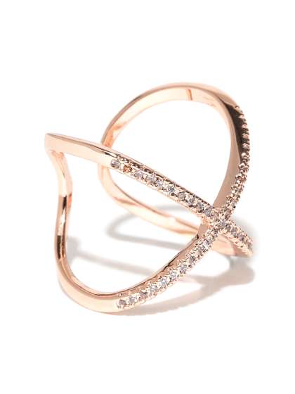 Rings Ring For Men Women Online In India Myntra Jewels Galaxy 18k Rose Gold Plated Zircon Stone Studded Adjule Ring