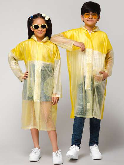 THE CLOWNFISH Misty
                        Magic Kids Hooded PVC Longline Rainsuit
