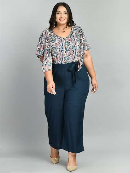 PrettyPlus by
                        Desinoor.com Paisley Printed Basic Jumpsuit