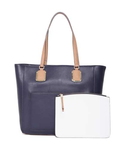 Nine West Handbags Online In India Nine West Navy Blue Solid Shoulder Bag