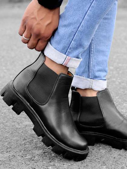 Chelsea Boots Bxxy Black Formal Boot PU Formal Wear Bxxy's High