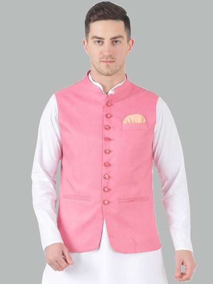 TAHVO Satin Nehru Jacket