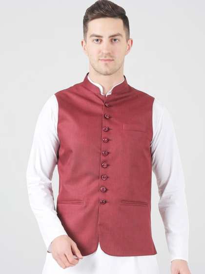 TAHVO Satin Nehru Jacket