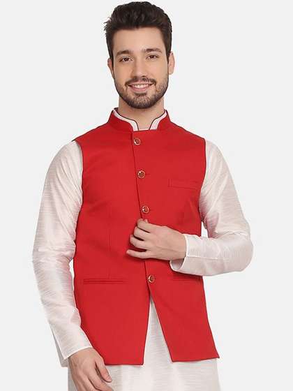 TAHVO Satin Nehru Jacket