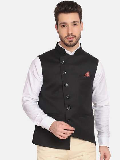 TAHVO Satin Nehru Jacket