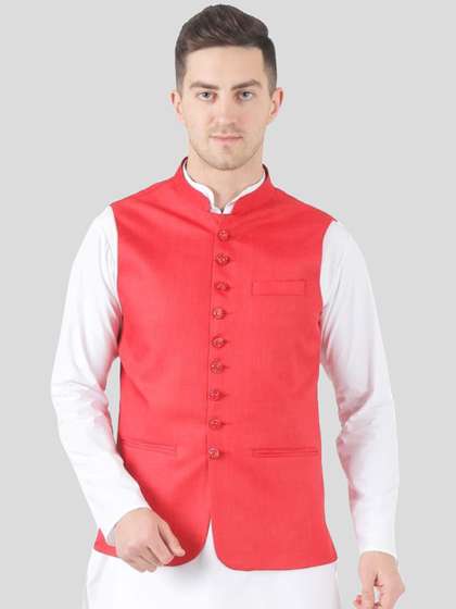 TAHVO Satin Nehru Jacket