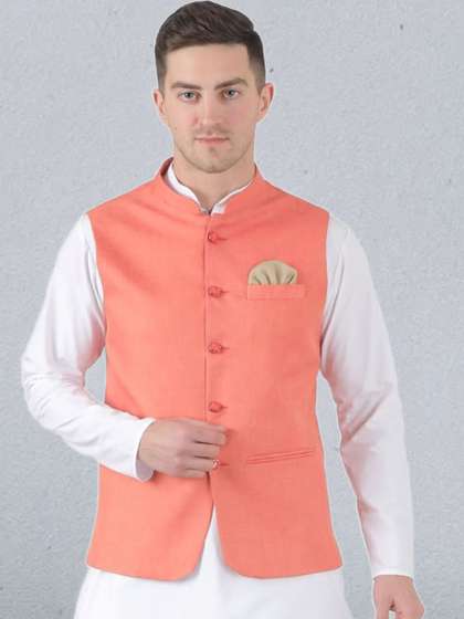 TAHVO Satin Nehru Jacket