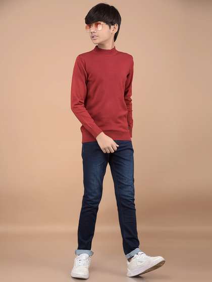 Crimsoune Club Boys Slim
                    Fit Heavy Fade Clean Look Stretchable Jeans