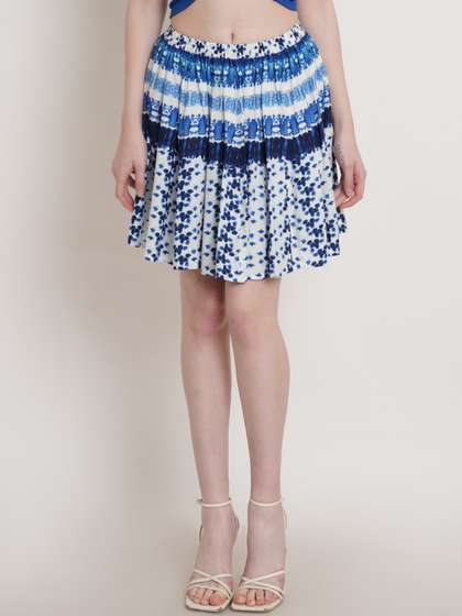 Hive91 Printed A-Line Skirts