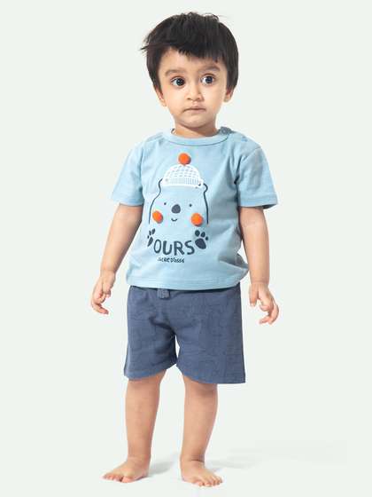 ariel Infant Kids
                        Printed Pure Cotton T-Shirt With Shorts