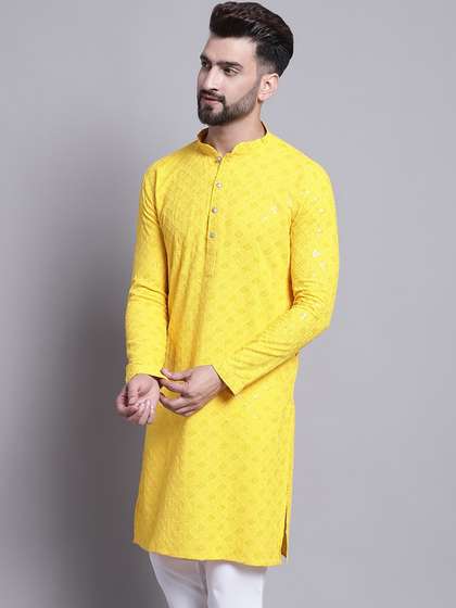 SOJANYA Embroidered Pure Cotton Kurta