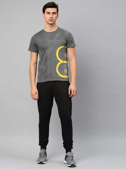 HRX by Hrithik Roshan Men Black Solid Active Skater Sports Joggers