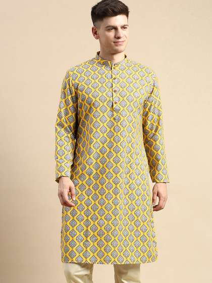 Amodh by Kisah Mandarin Collar Regular Kurta