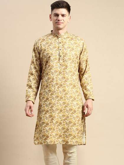 Amodh by Kisah Cotton Straight Kurta