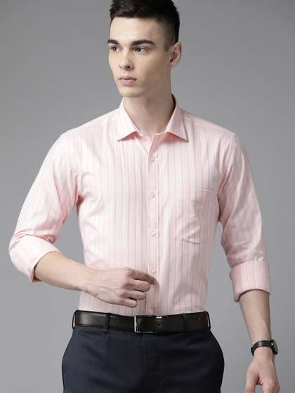 Park Avenue Men Slim
                      Fit Pure Cotton Striped Formal Shirt