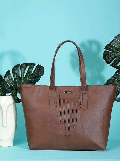 OsaiZ PU Structured Oversized Shopper Tote Bag