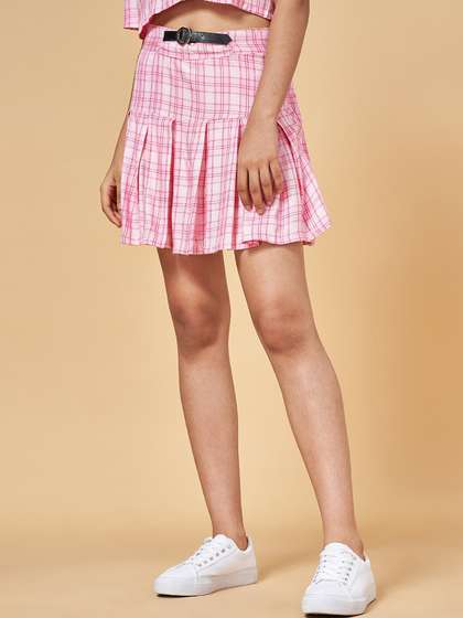 Coolsters by Pantaloons Girls Checked A-Line Skirts