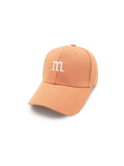 JENNA Girls Orange &
                    White Embroidered Baseball Cap