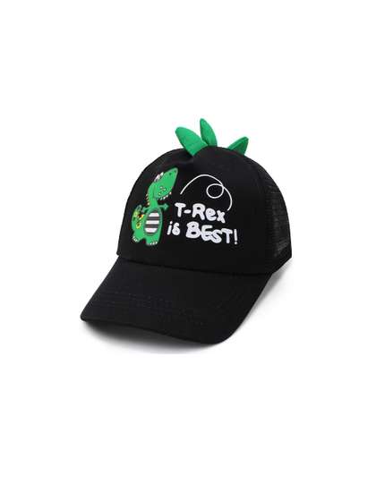 JENNA Boys Black &
                    Green Printed Baseball Cap