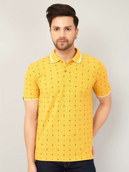 WE PERFECT Printed Cotton Dry Fit T-shirt