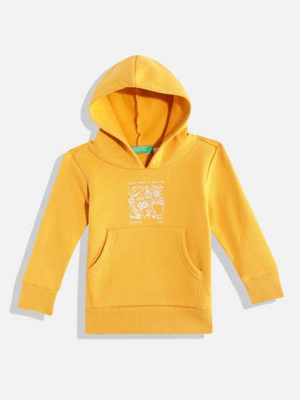 United Colors of
                    Benetton Boys Printed Detail Hooded Sweatshirt