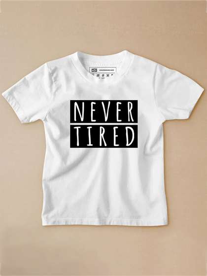 BE AWARA Infant Kids Typography Printed Cotton T-shirt