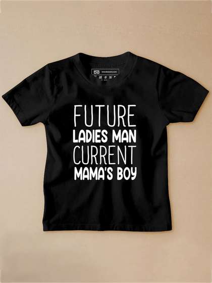 BE AWARA Kids Typography Printed Knitted Cotton T-Shirt